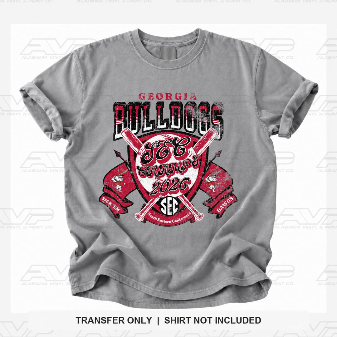 Georgia Bulldogs SEC Baseball Champspng Alabama Vinyl