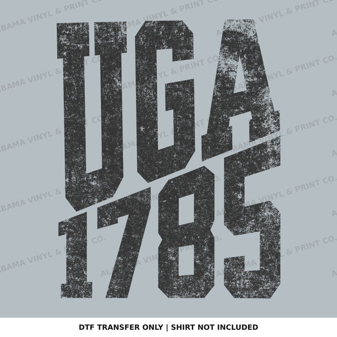 Georgia 1785 EST. STACKED Alabama Vinyl