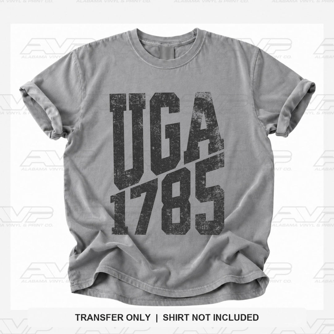 Georgia 1785 EST. STACKED Alabama Vinyl