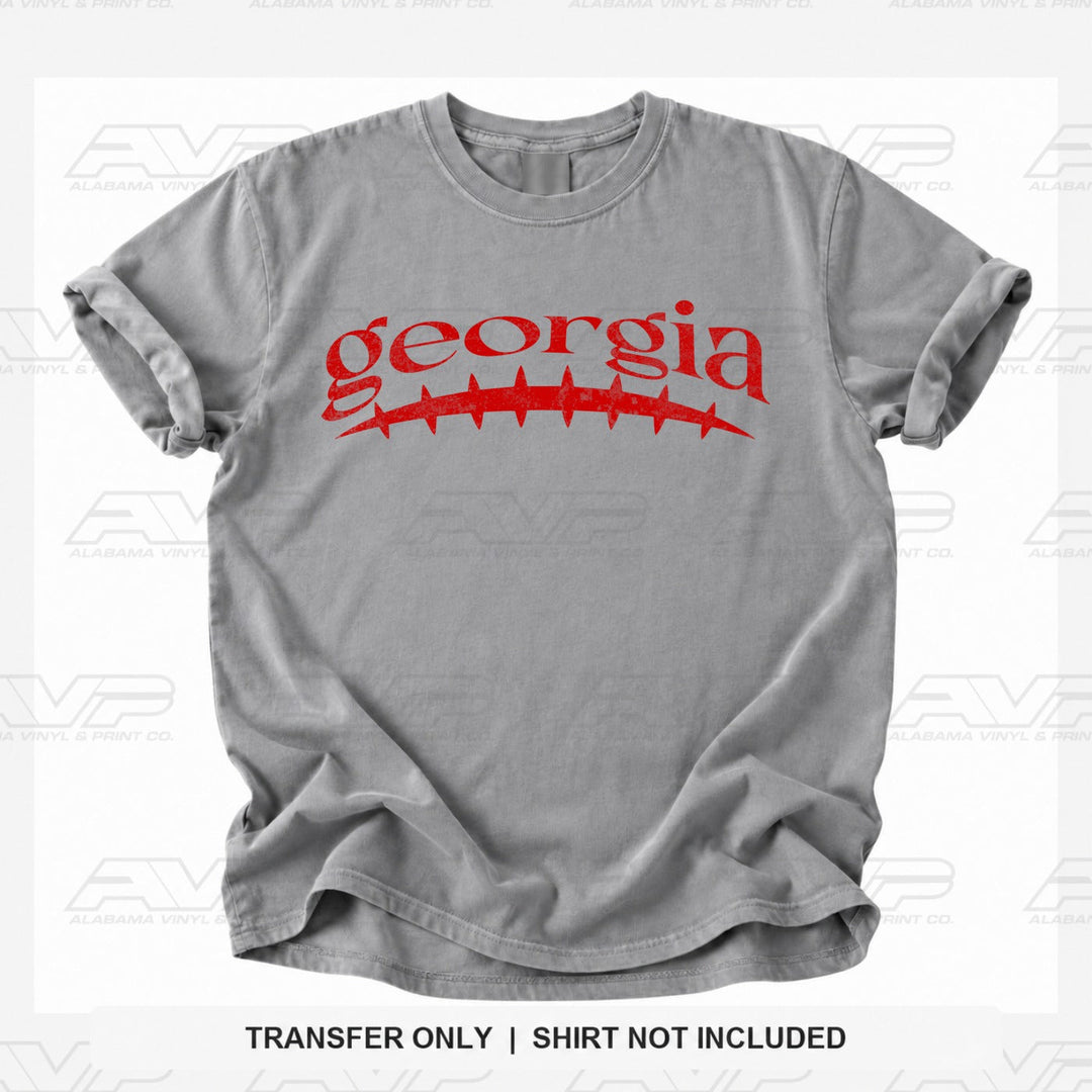Georgia Football Seams Alabama Vinyl