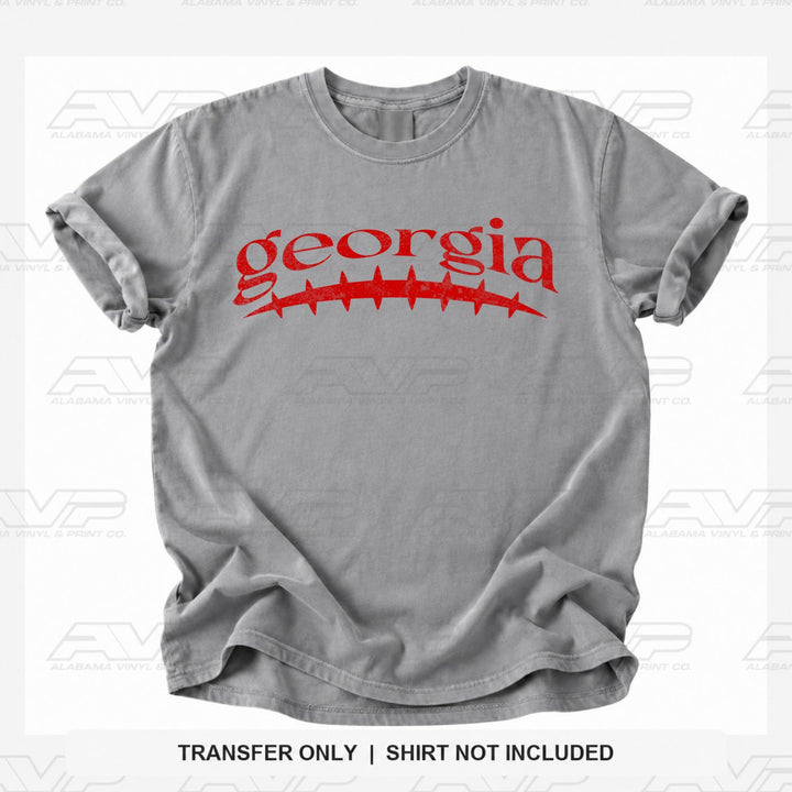 Georgia Football Seams Alabama Vinyl