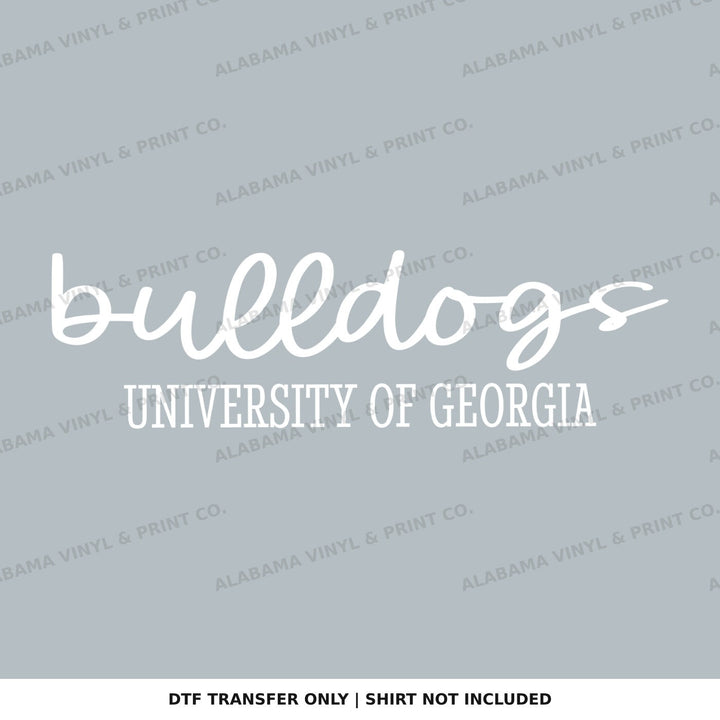 Georgia Bulldogs Simplicity Alabama Vinyl