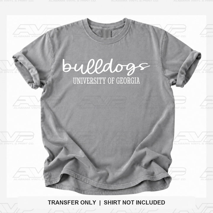 Georgia Bulldogs Simplicity Alabama Vinyl