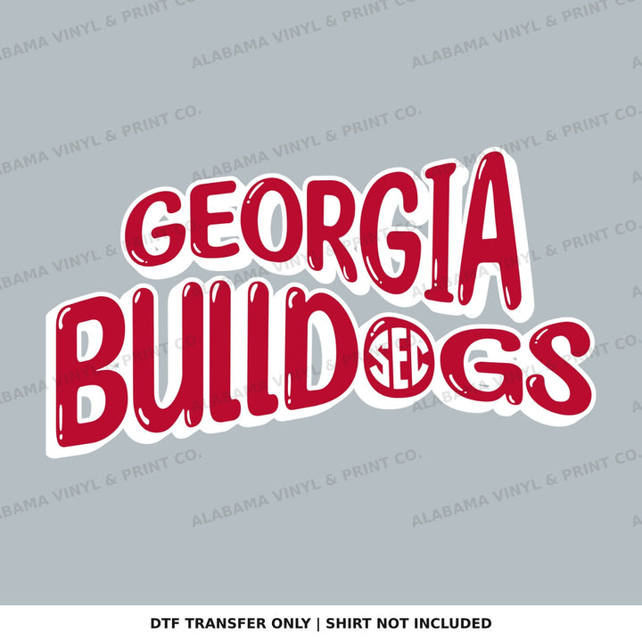 Georgia Bulldogs SEC Fun & Funky Alabama Vinyl