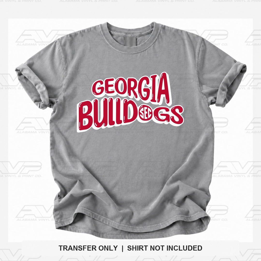 Georgia Bulldogs SEC Fun & Funky Alabama Vinyl