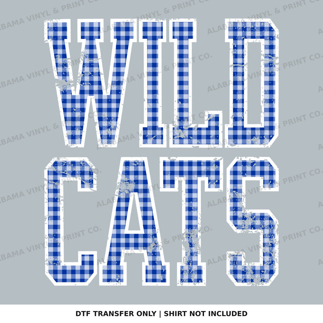 Kentucky Wildcats Gingham U Alabama Vinyl