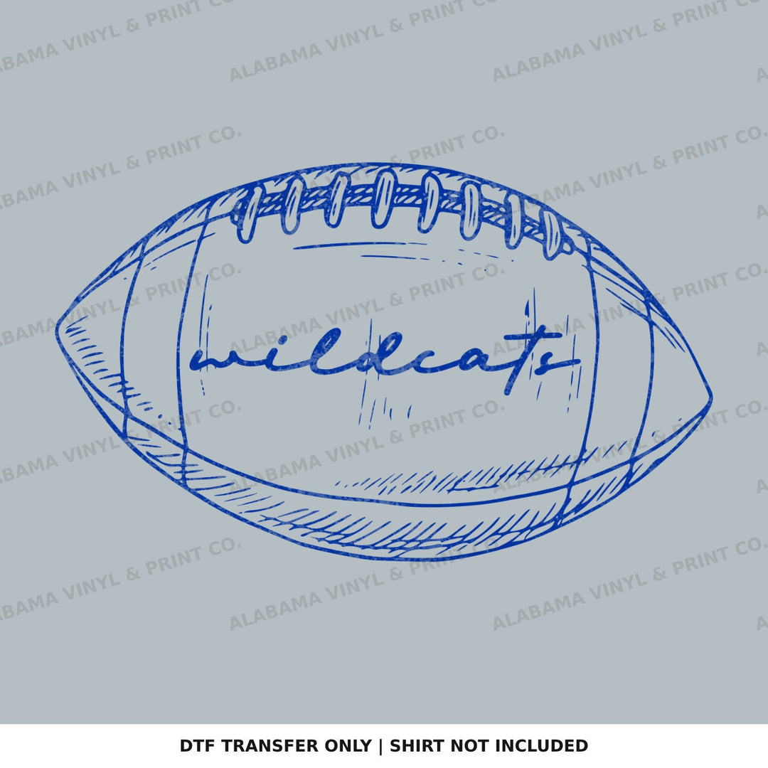 Kentucky Wildcats Preppy FB Outlines Alabama Vinyl