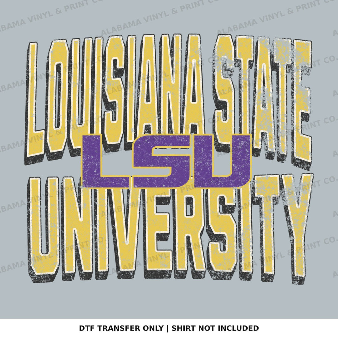 LSU Louisiana State University Alabama Vinyl