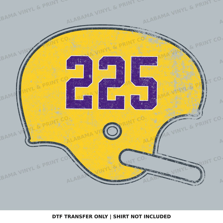 LSU 225 Helmet Alabama Vinyl