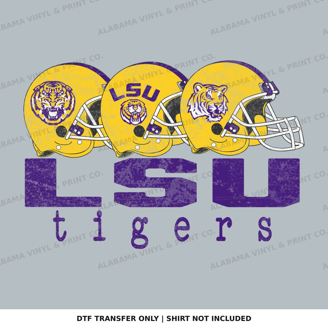 LSU Football Helmets Alabama Vinyl