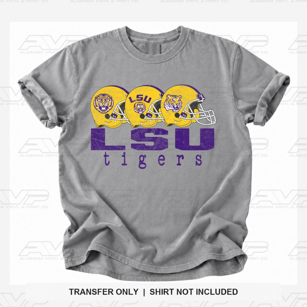 LSU Football Helmets Alabama Vinyl