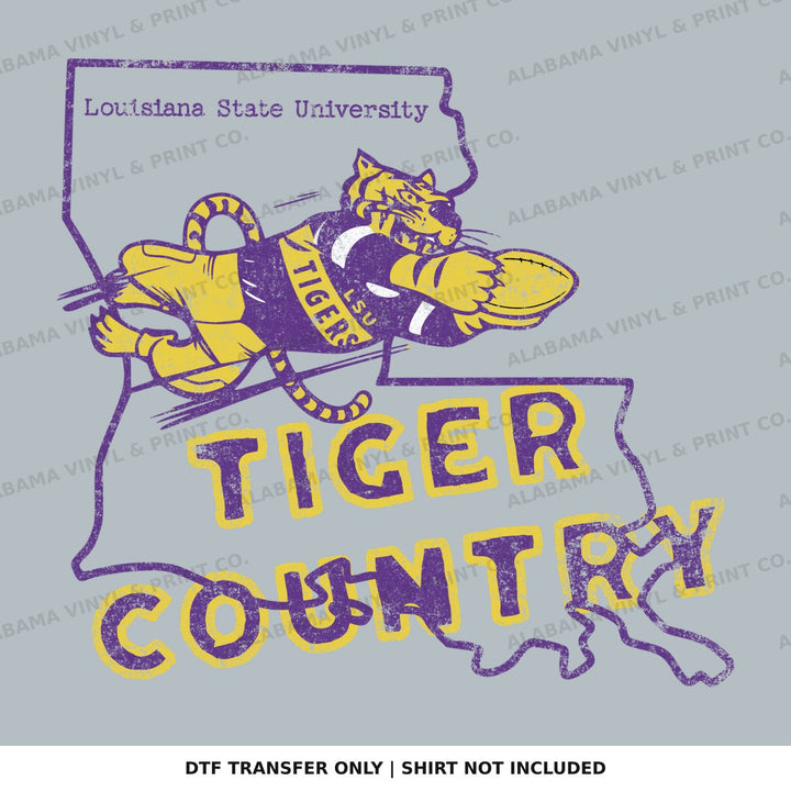 LSU Tiger Country Alabama Vinyl