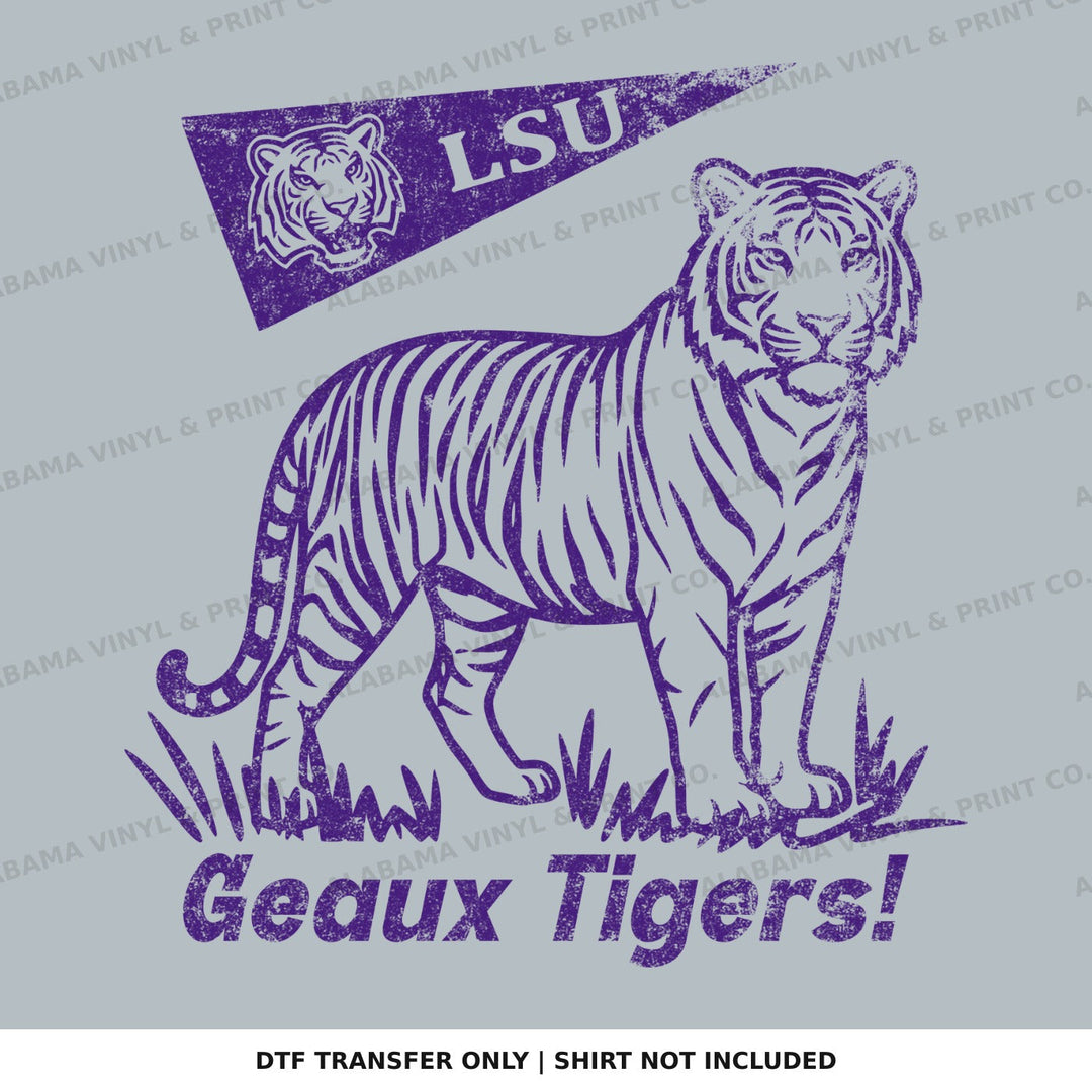 LSU Tiger Pennant Alabama Vinyl