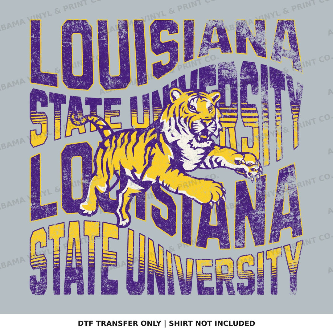 LSU Tigers Wavy Alabama Vinyl