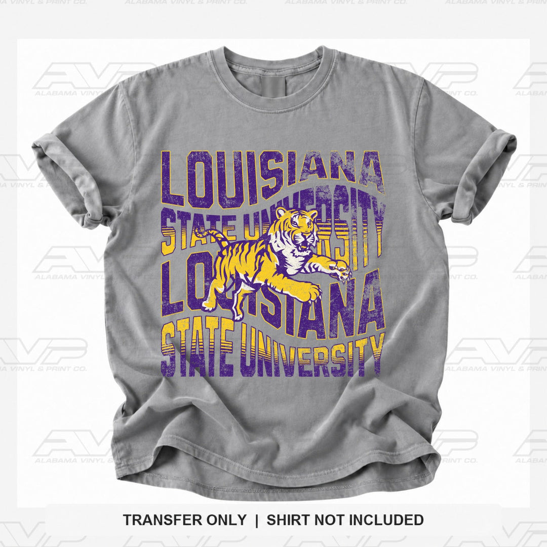 LSU Tigers Wavy Alabama Vinyl