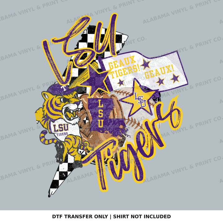 LSU Tigers - Lightning Bolt Alabama Vinyl