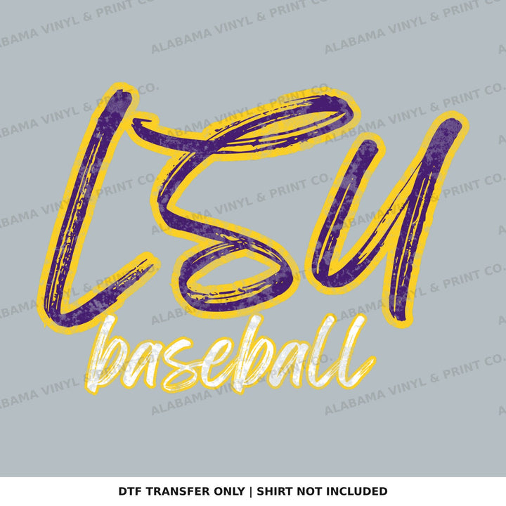 LSU-Baseball - Script Knockout Alabama Vinyl