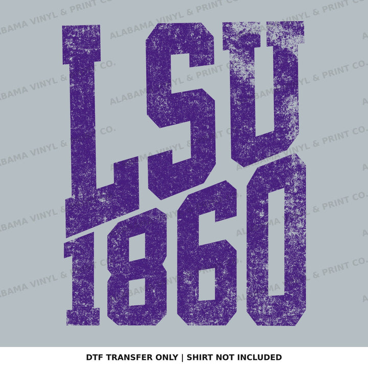 LSU 1870 EST. STACKED Alabama Vinyl