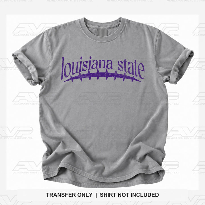 LSU Louisiana State Football Seams Alabama Vinyl