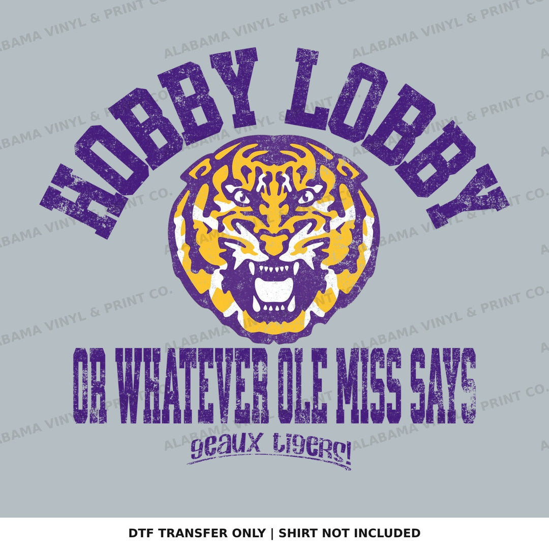 LSU - Hobby Lobby Rivalry Alabama Vinyl