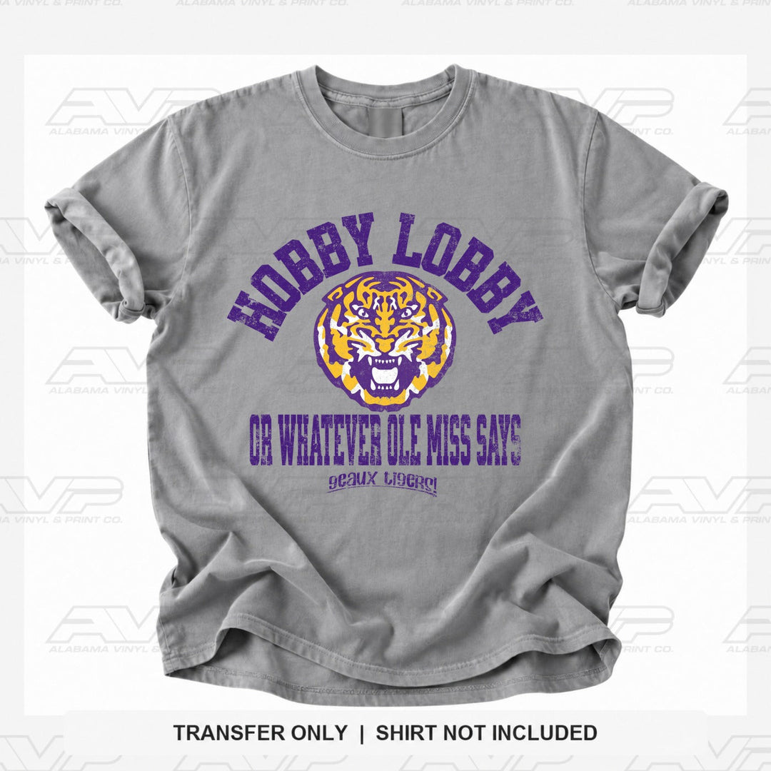 LSU - Hobby Lobby Rivalry Alabama Vinyl