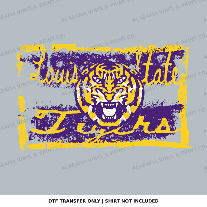 LSU Tattered & Torn Alabama Vinyl