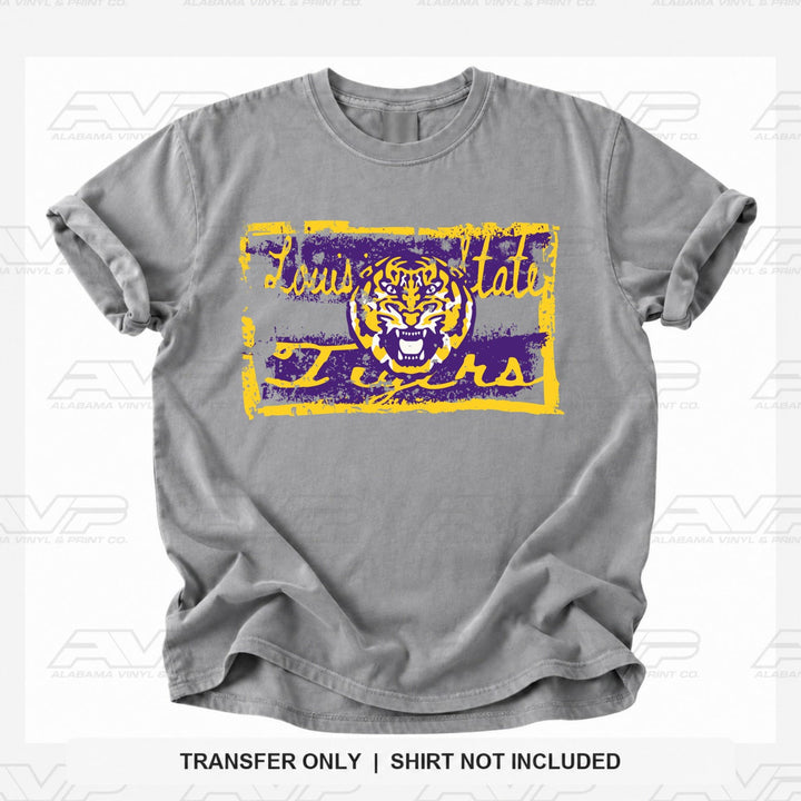 LSU Tattered & Torn Alabama Vinyl