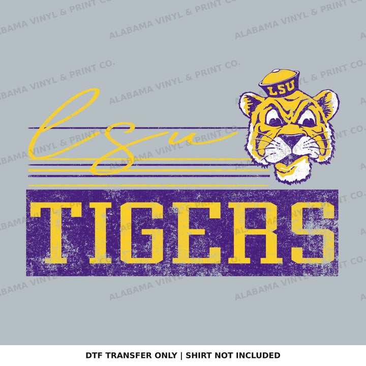 LSU Tigers Retro Vibes Alabama Vinyl