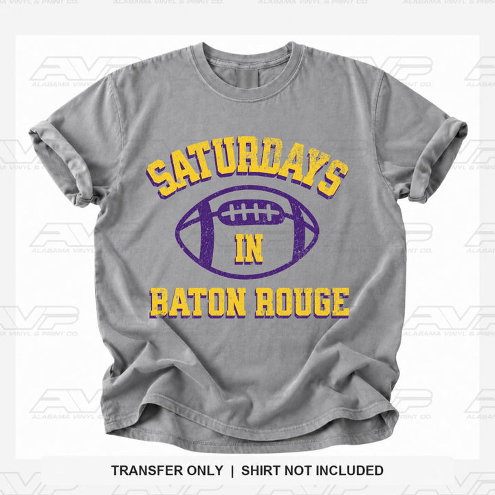 LSU Saturdays In Baton Rouge Alabama Vinyl