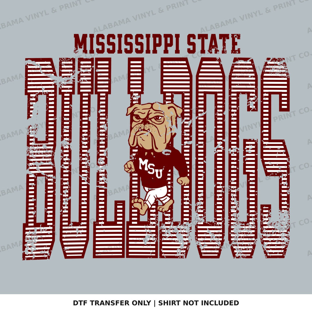 Mississippi State Miss State Stripes Alabama Vinyl