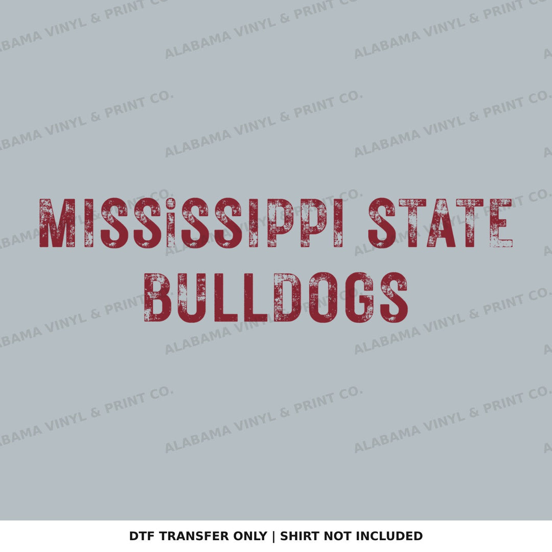 Mississippi State Bulldogs Alabama Vinyl