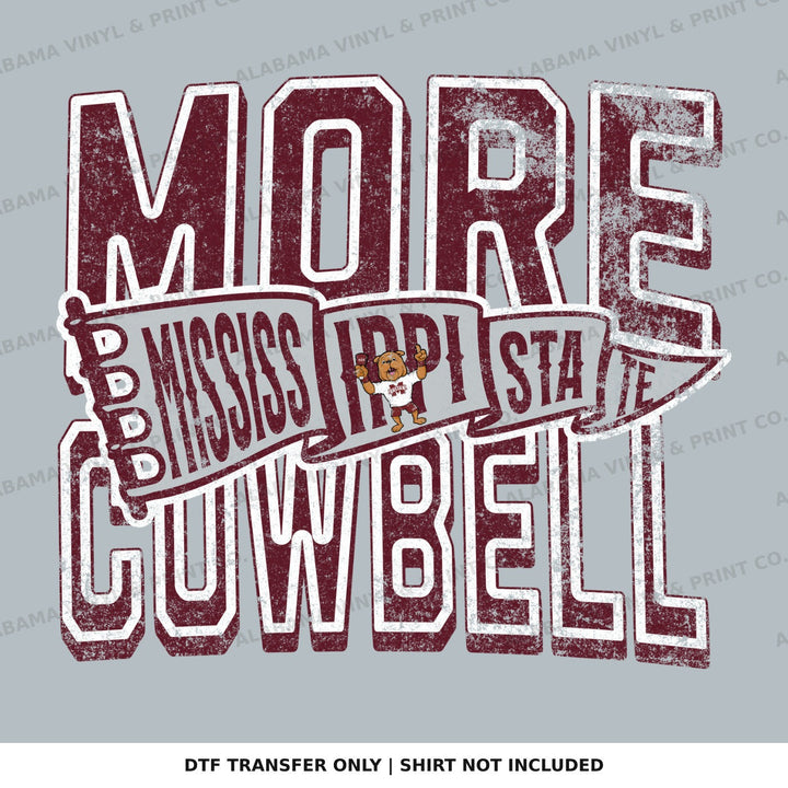 Mississippi State Cow Bell Alabama Vinyl