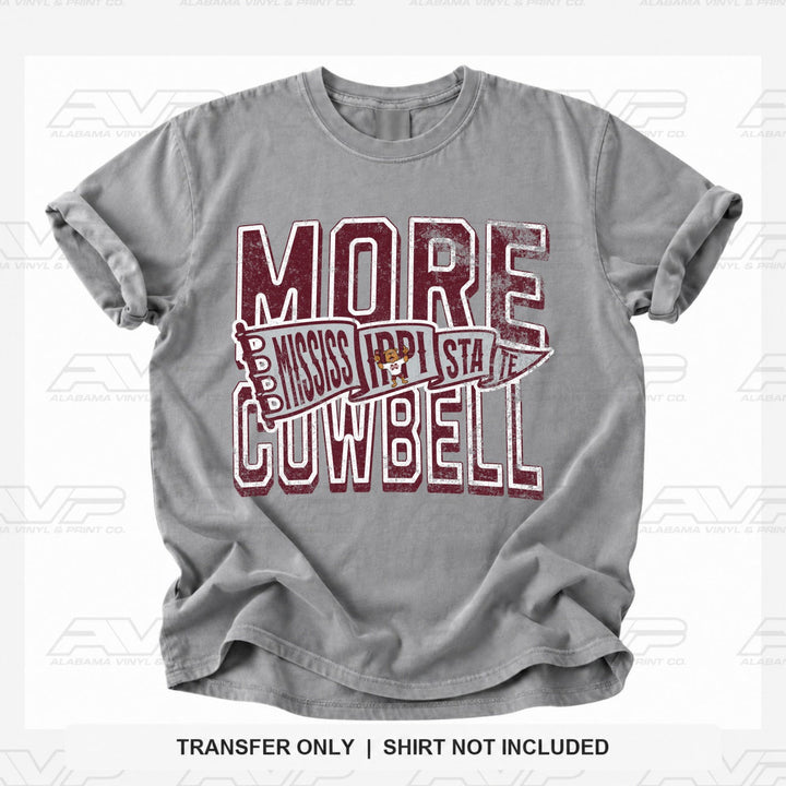 Mississippi State Cow Bell Alabama Vinyl