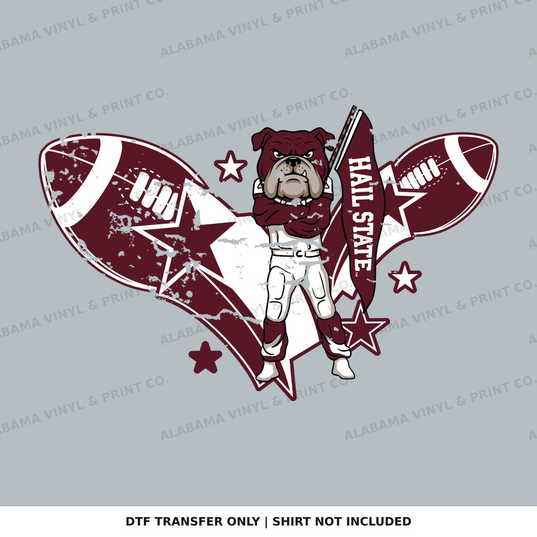 Mississippi State FB Mascot Alabama Vinyl
