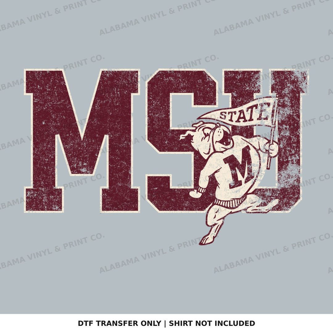 Mississippi State Retro Alabama Vinyl