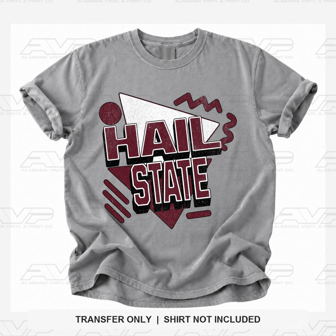 Mississippi State Hail State 80s Retro 80’s Retro Alabama Vinyl