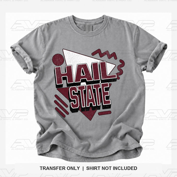 Mississippi State Hail State 80s Retro 80’s Retro Alabama Vinyl