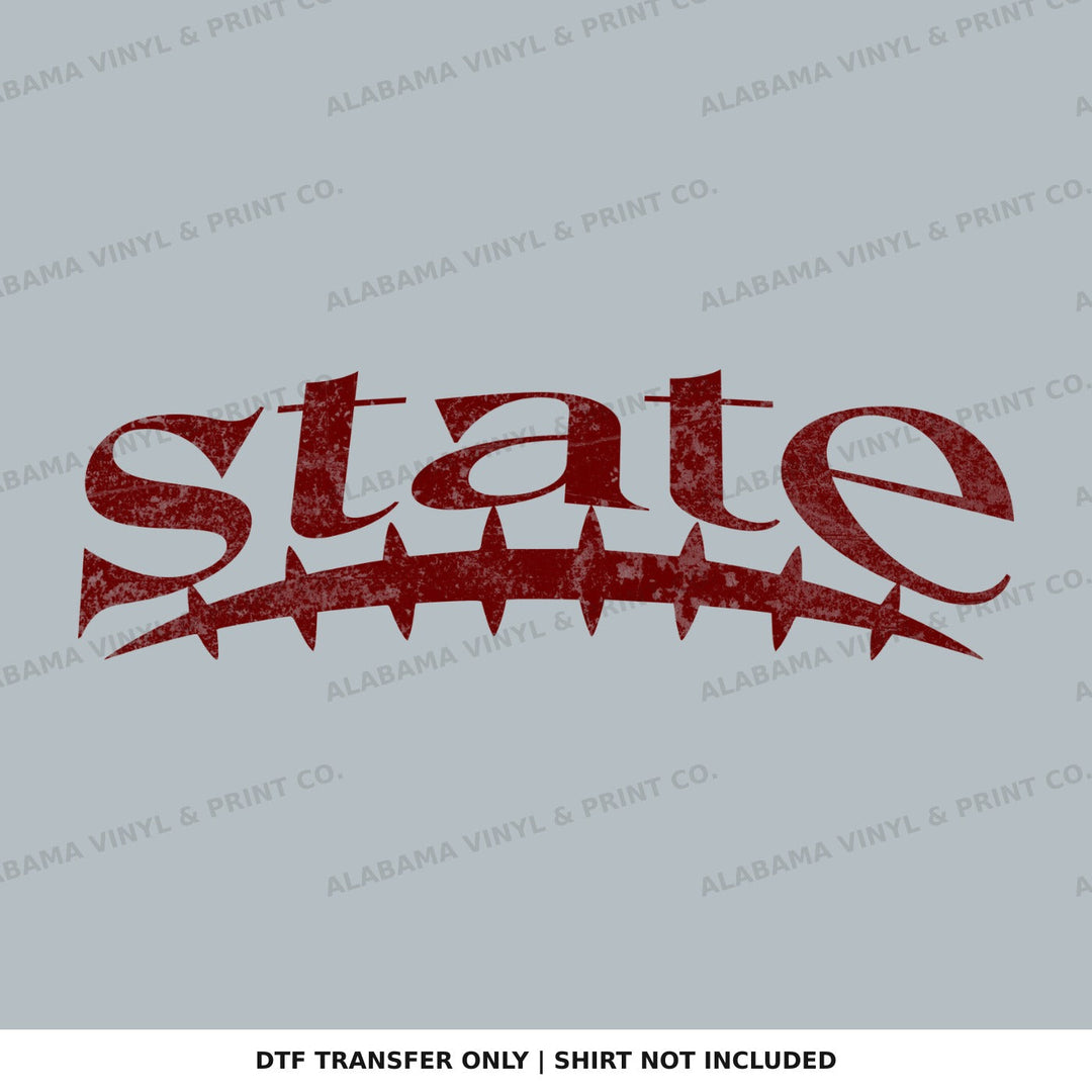 Mississippi State Football Seams Alabama Vinyl