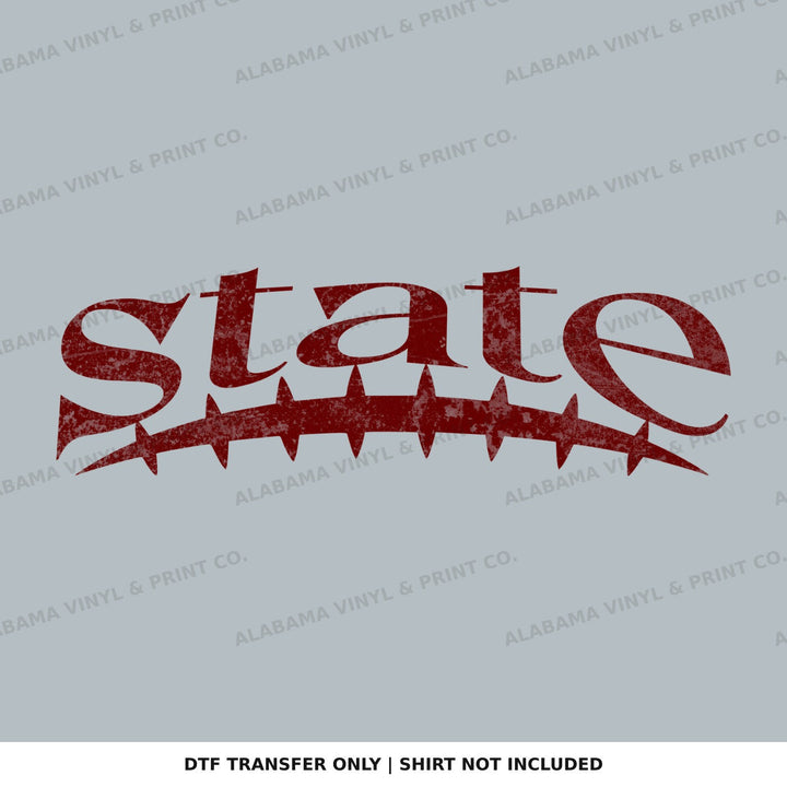 Mississippi State Football Seams Alabama Vinyl