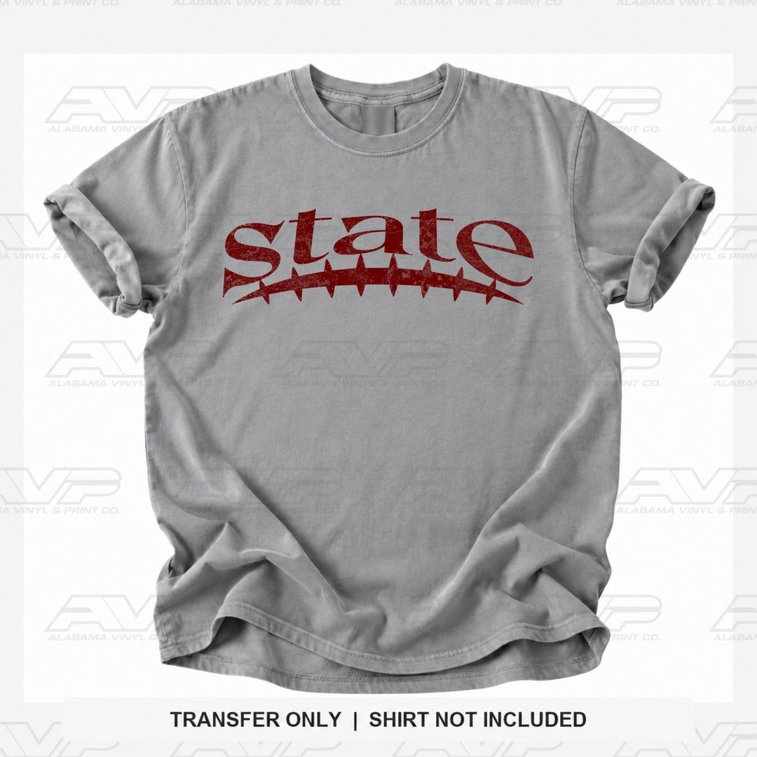 Mississippi State Football Seams Alabama Vinyl