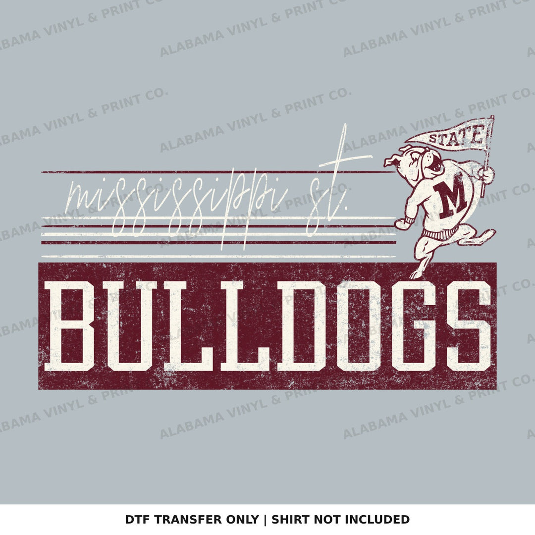 Mississippi State Bulldogs Retro Vibes Alabama Vinyl