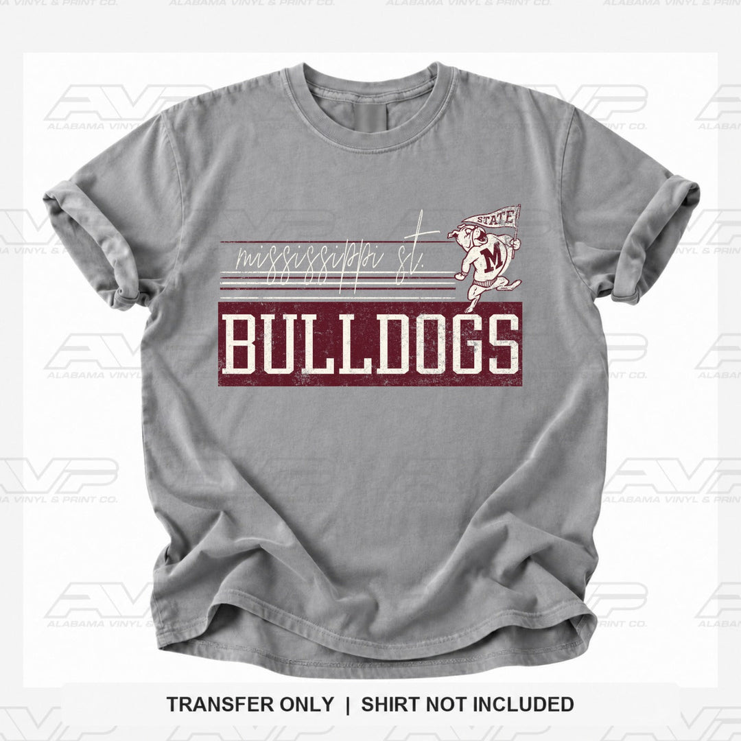 Mississippi State Bulldogs Retro Vibes Alabama Vinyl