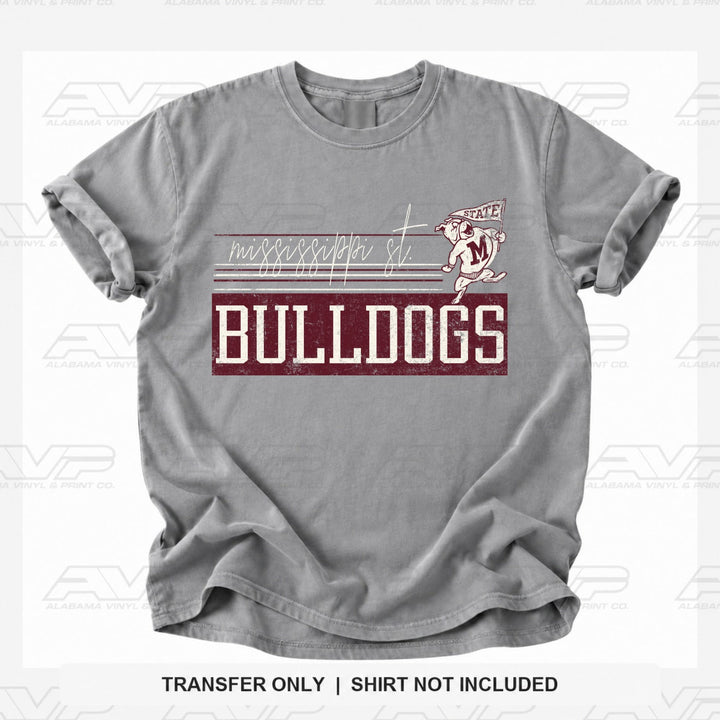 Mississippi State Bulldogs Retro Vibes Alabama Vinyl