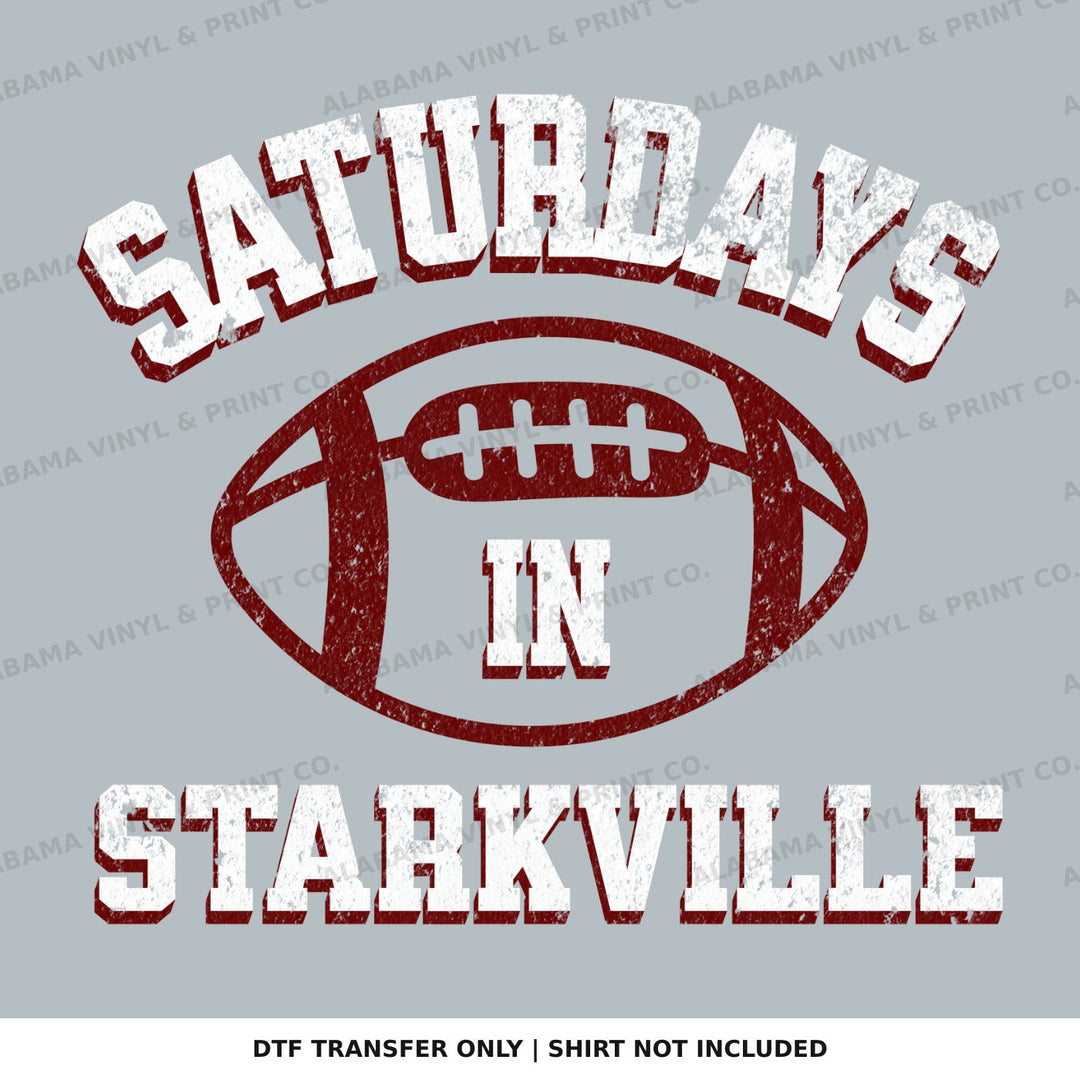 Mississippi State Saturdays in Starkville Alabama Vinyl