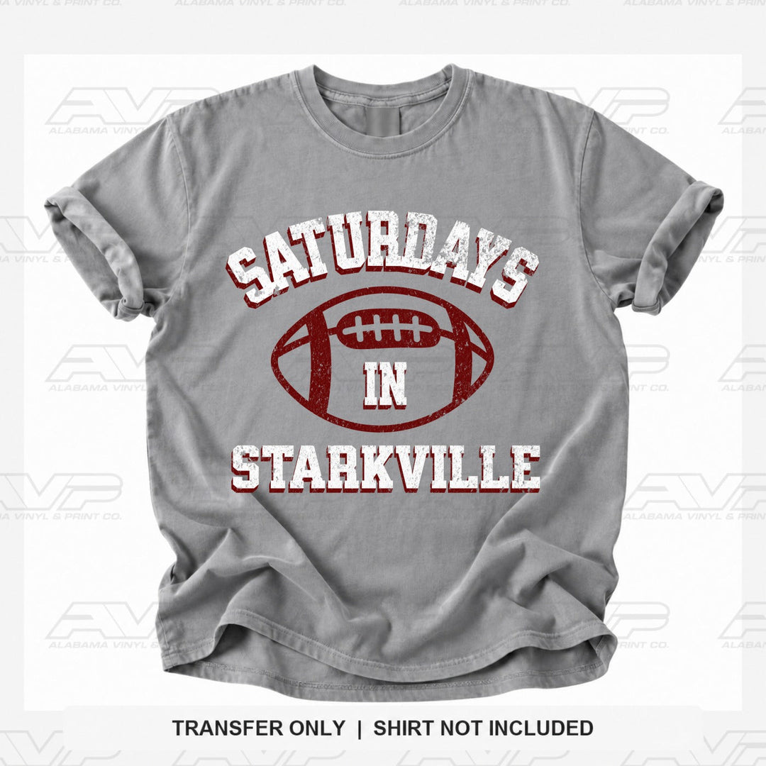 Mississippi State Saturdays in Starkville Alabama Vinyl