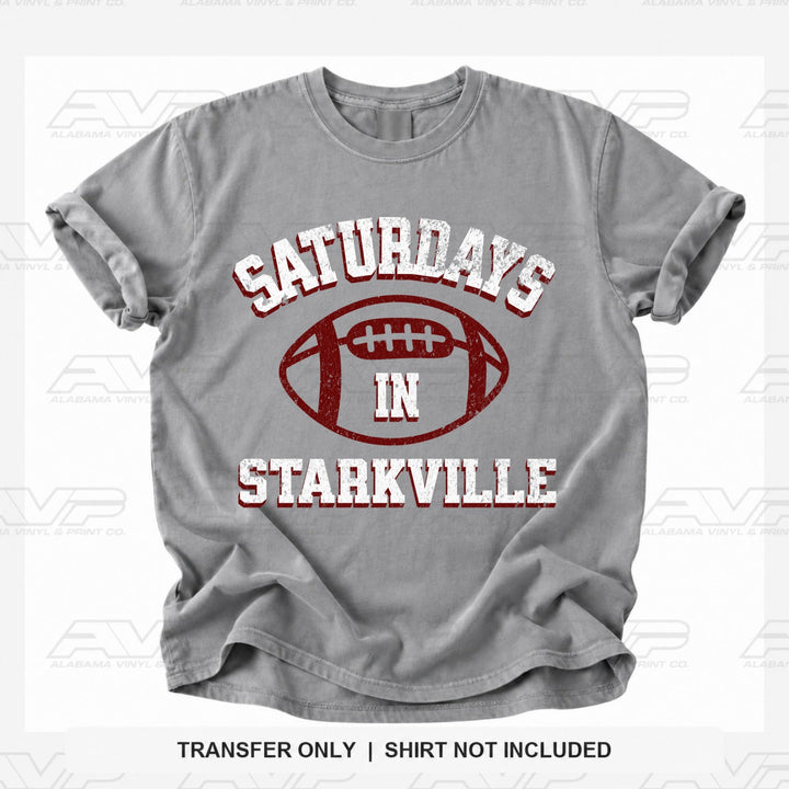 Mississippi State Saturdays in Starkville Alabama Vinyl