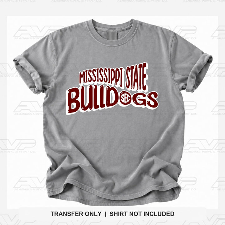 Mississippi State SEC Fun & Funky Alabama Vinyl