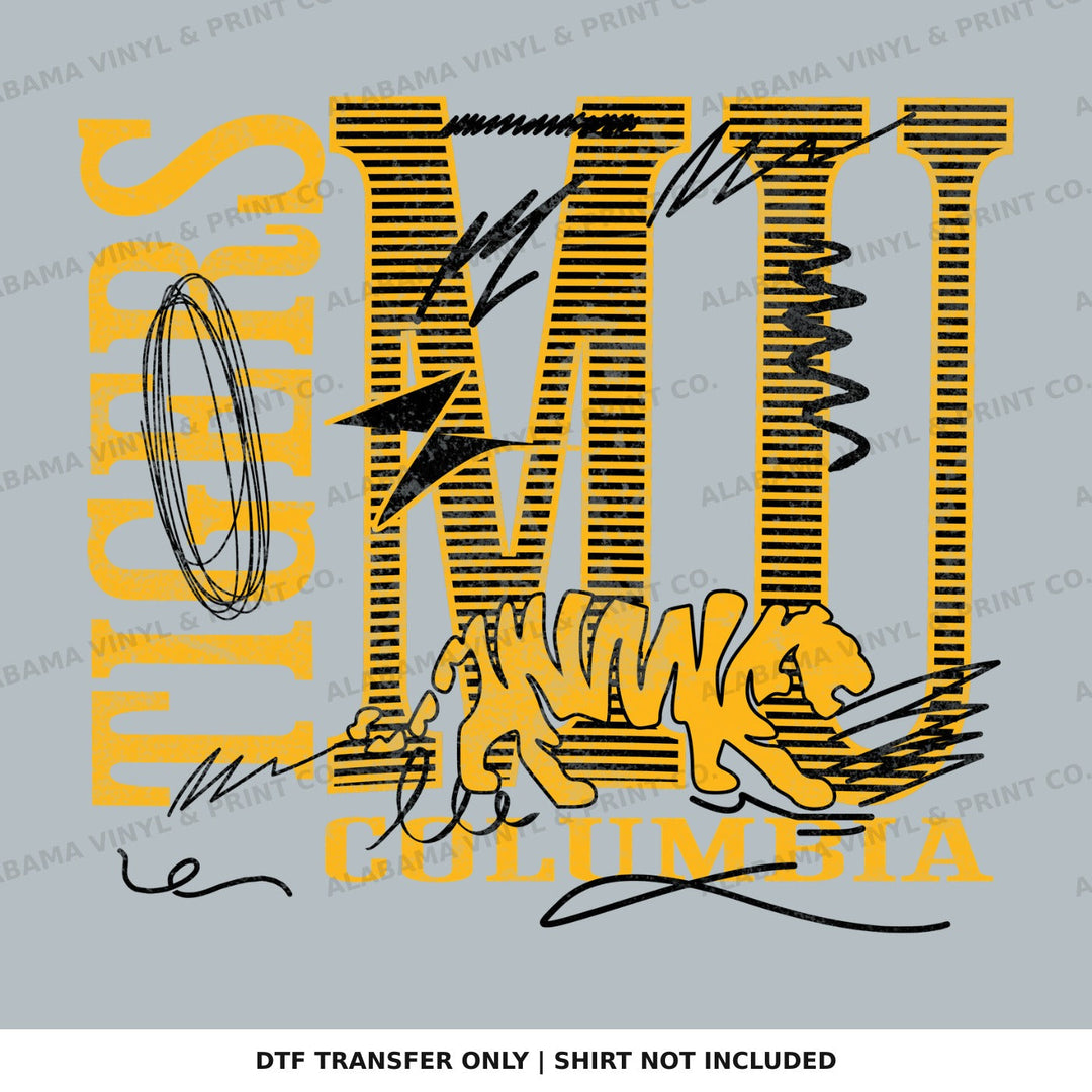 Missouri Tigers MU Columbia Alabama Vinyl