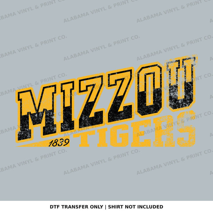 Missouri Mizzou Tiger 1839 Alabama Vinyl