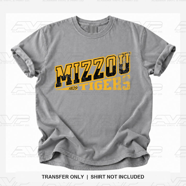 Missouri Mizzou Tiger 1839 Alabama Vinyl